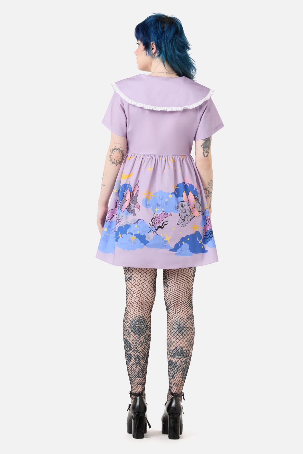 Goodnight Bunny Border Dress